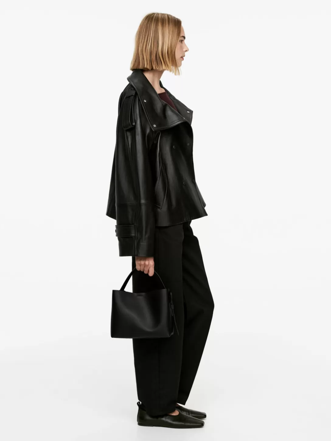 ARKET Axelremsväska I Läder- Crossbody