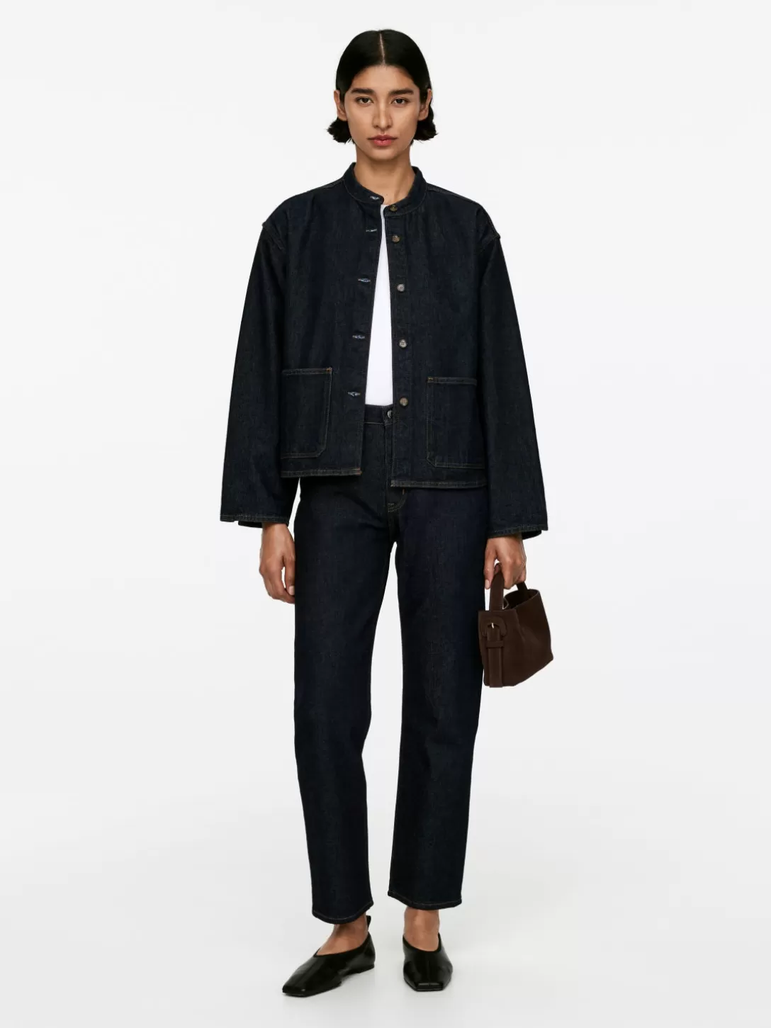 ARKET Axelremsväska I Mocka- Crossbody