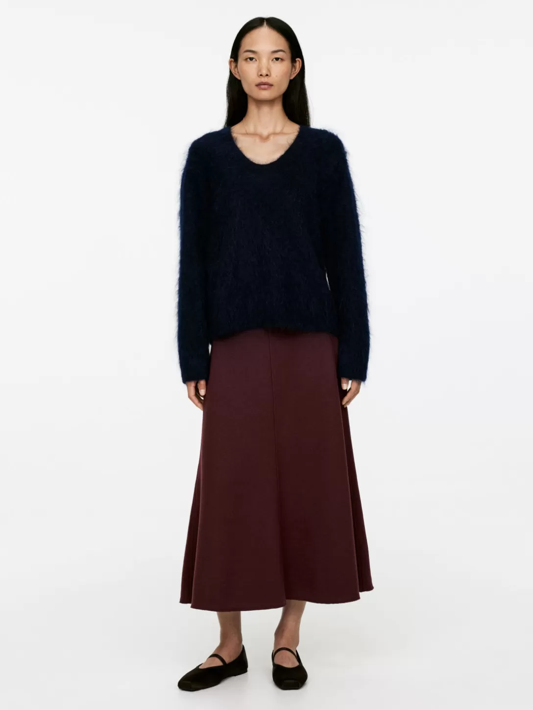 ARKET Ballerinaskor I Satin- Flats