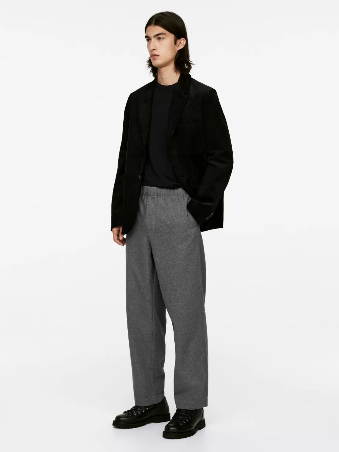 ARKET Dra-på-byxa I Flanell- Byxor