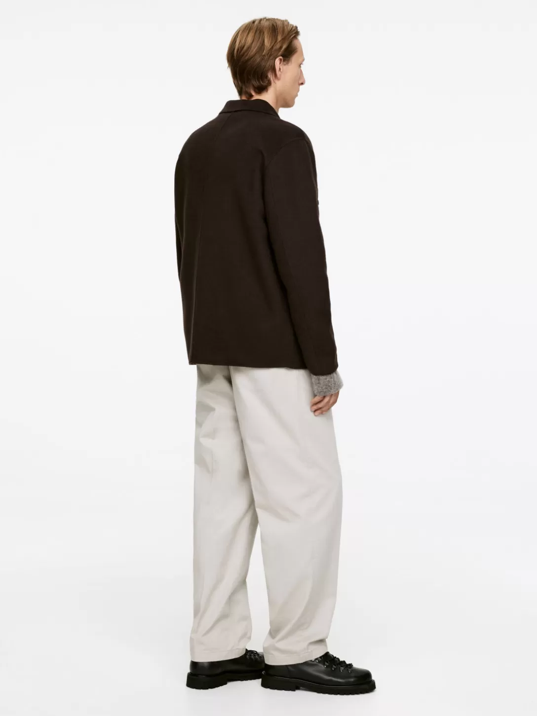 ARKET Dubbelvävd Skjorta I Ullblandning- Overshirts
