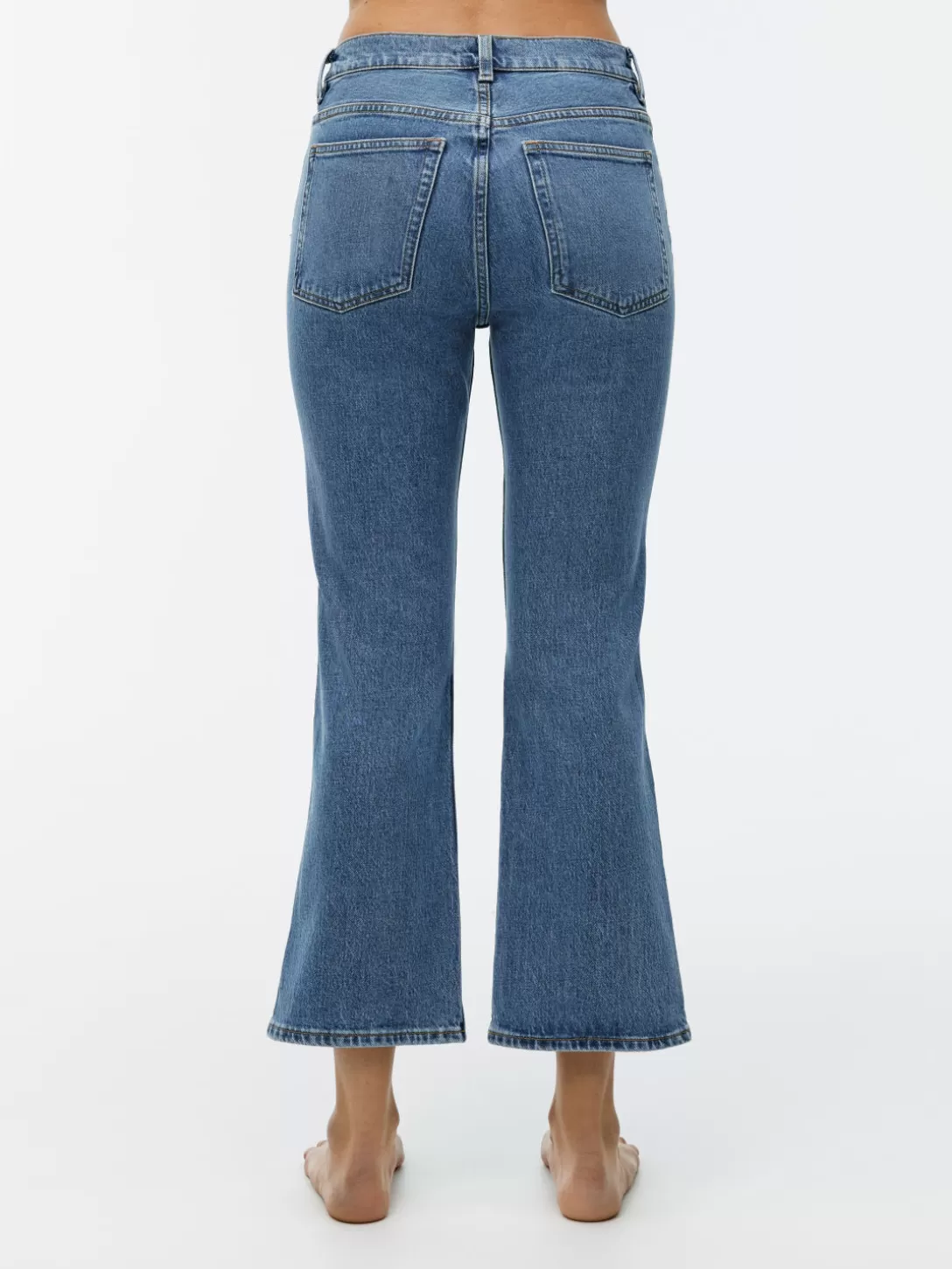ARKET FERN CROPPED Utsvängda Stretchjeans- Jeans