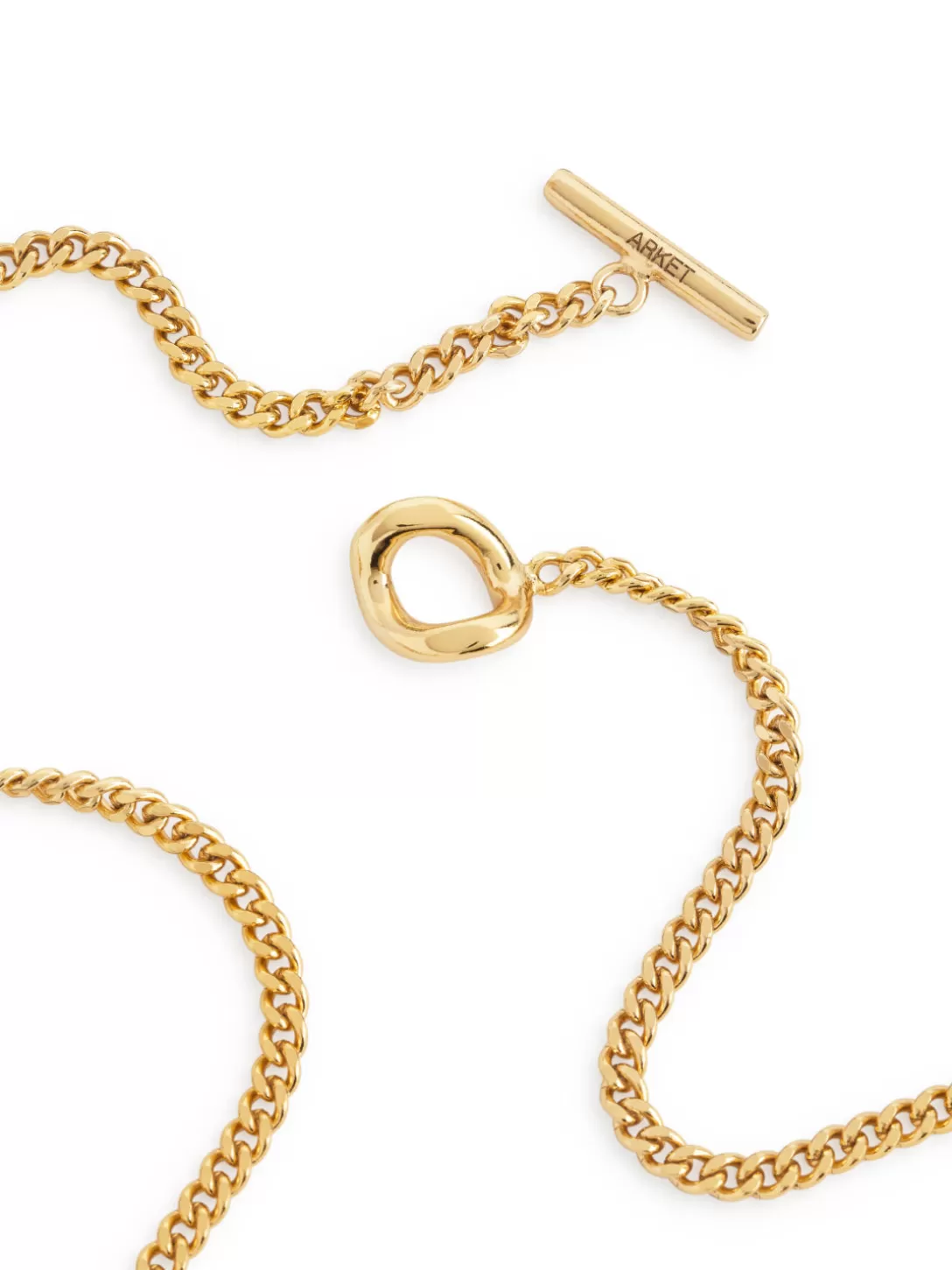 ARKET pläterat Halsband Med Stavlås- Smycken