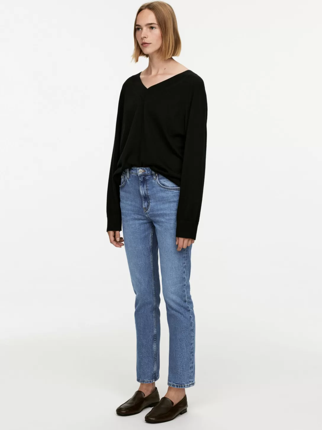 ARKET JADE CROPPED Smala Stretchjeans- Jeans