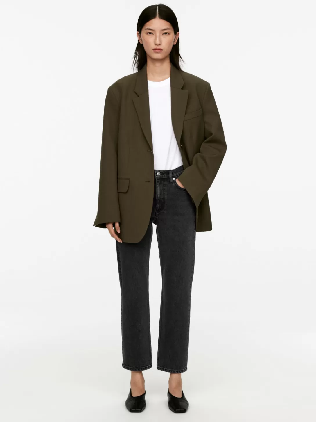 ARKET JADE CROPPED Smala Stretchjeans- Jeans