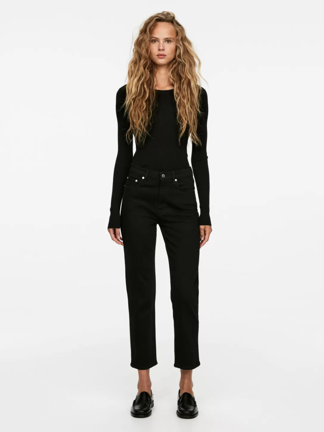 ARKET JADE CROPPED Smala Stretchjeans- Jeans