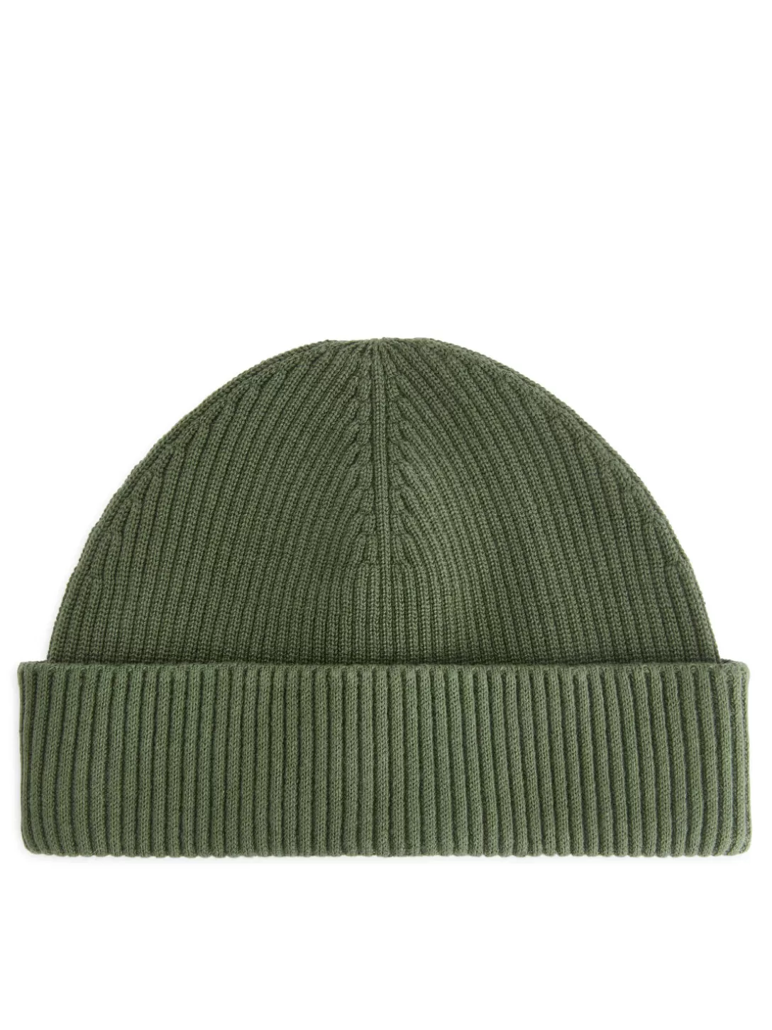 ARKET Kort Mössa I Ribbad Bomull- Beanies