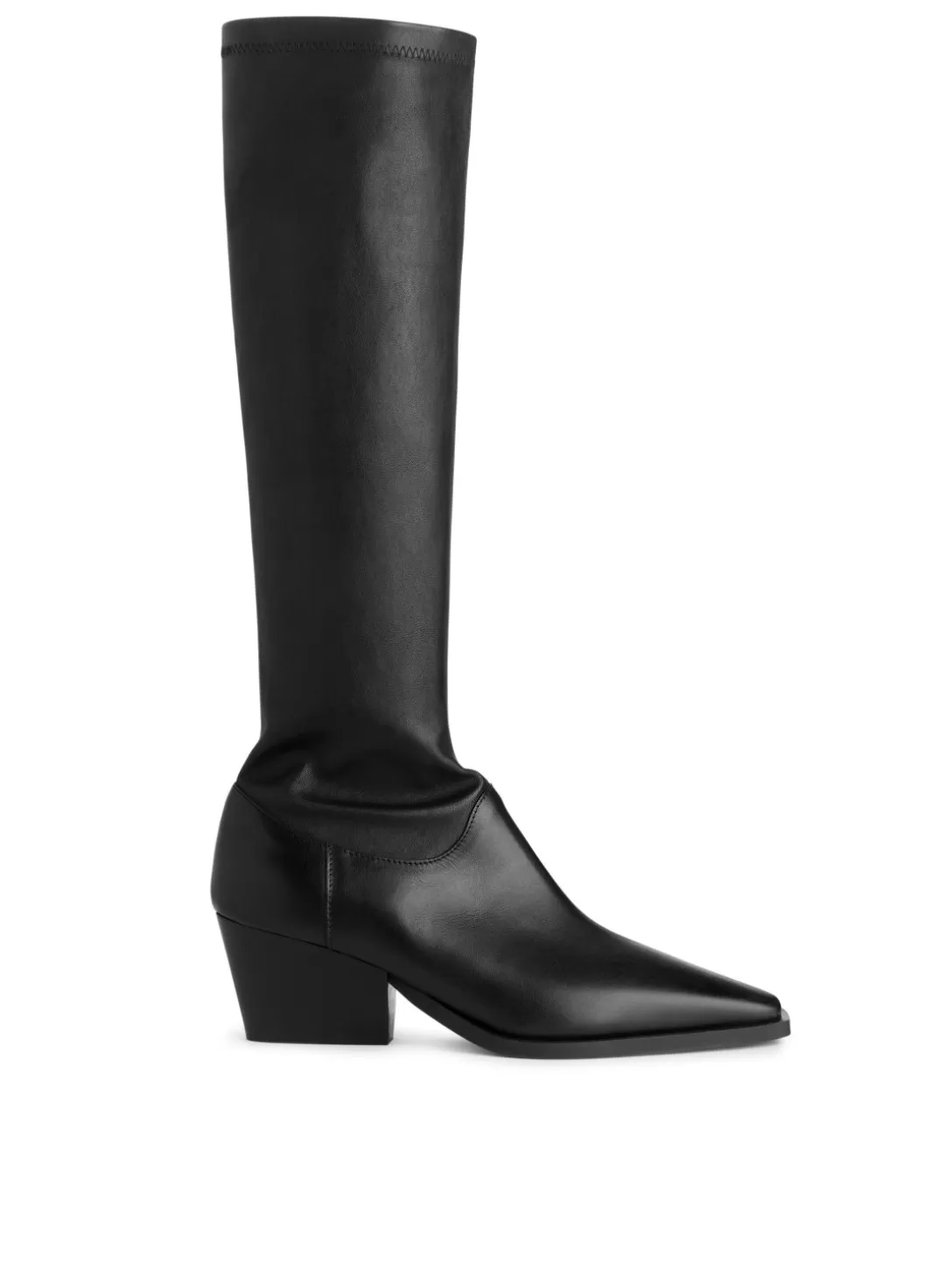 ARKET Läderstövlar Med Stretch- Boots