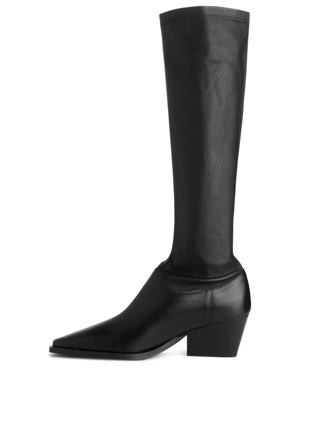 ARKET Läderstövlar Med Stretch- Boots
