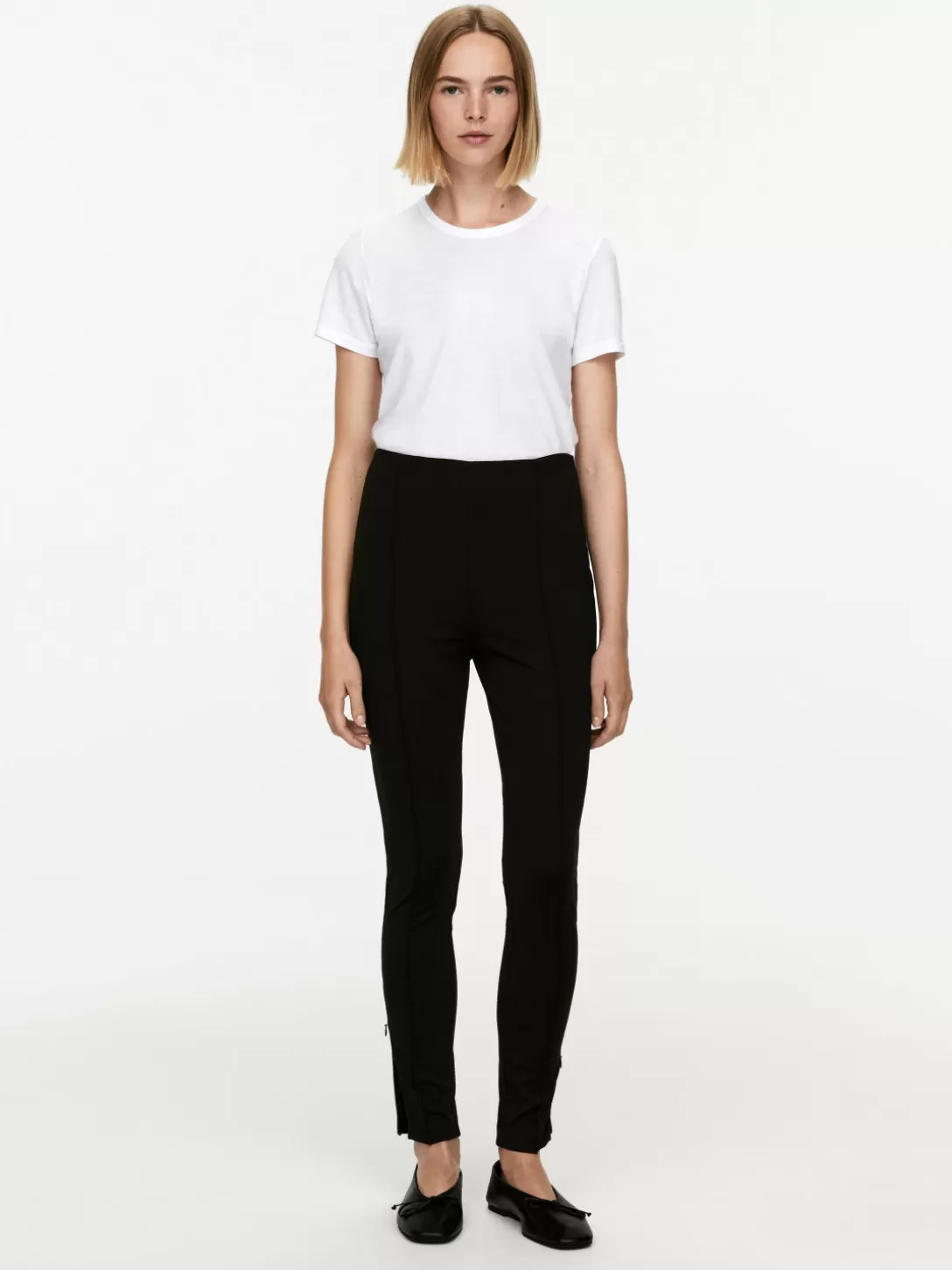 ARKET Leggings Med Dragkedjor- Byxor