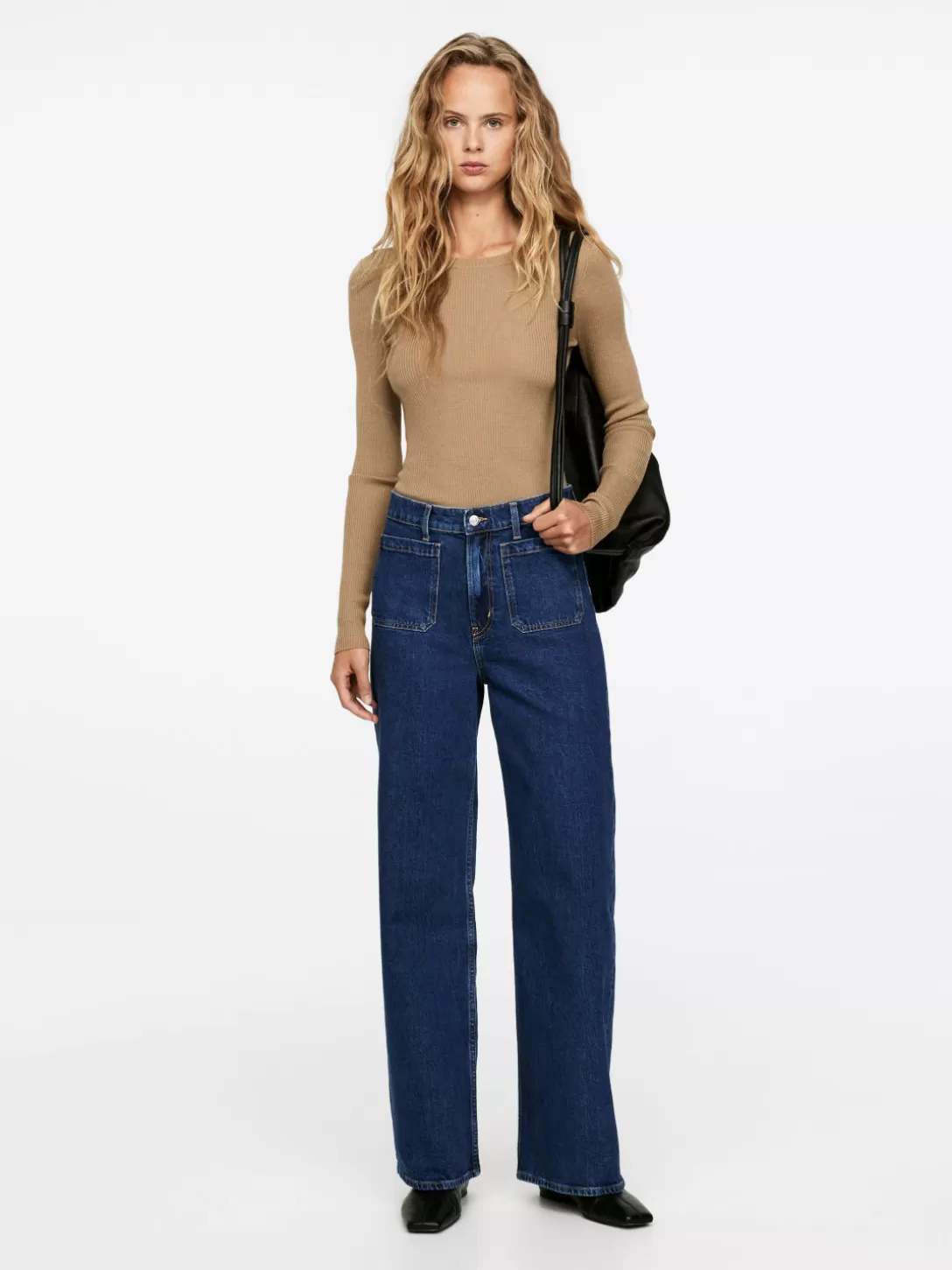 ARKET LUPINE Utsvängda Stretchjeans Med Hög Midja- Jeans
