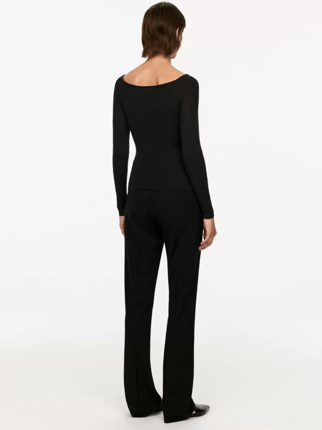 ARKET Off-shoulder-topp I Ullblandning- Stickade Tröjor Och Koftor
