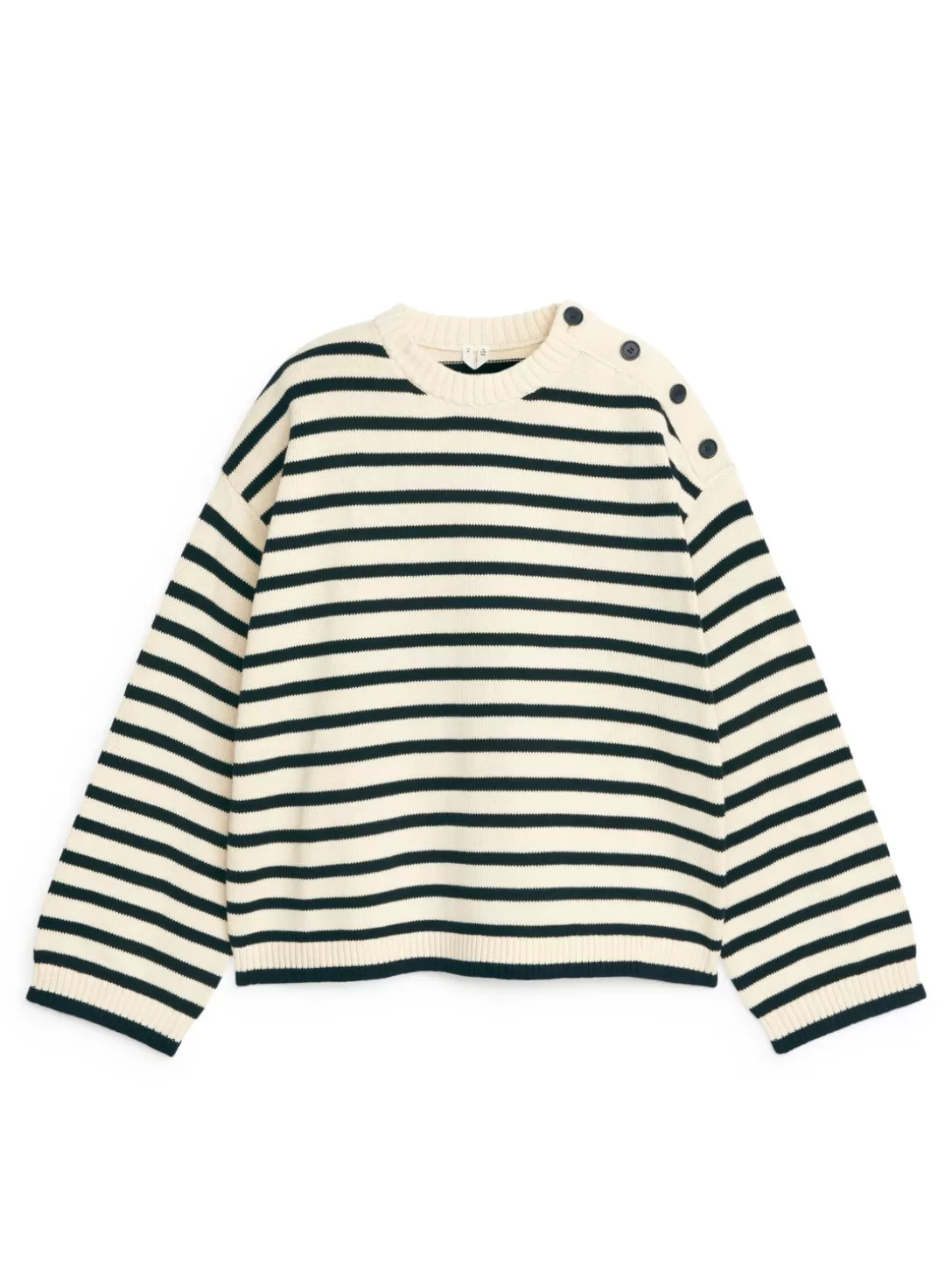 ARKET Oversized Cotton Jumper- Stickade Tröjor Och Koftor