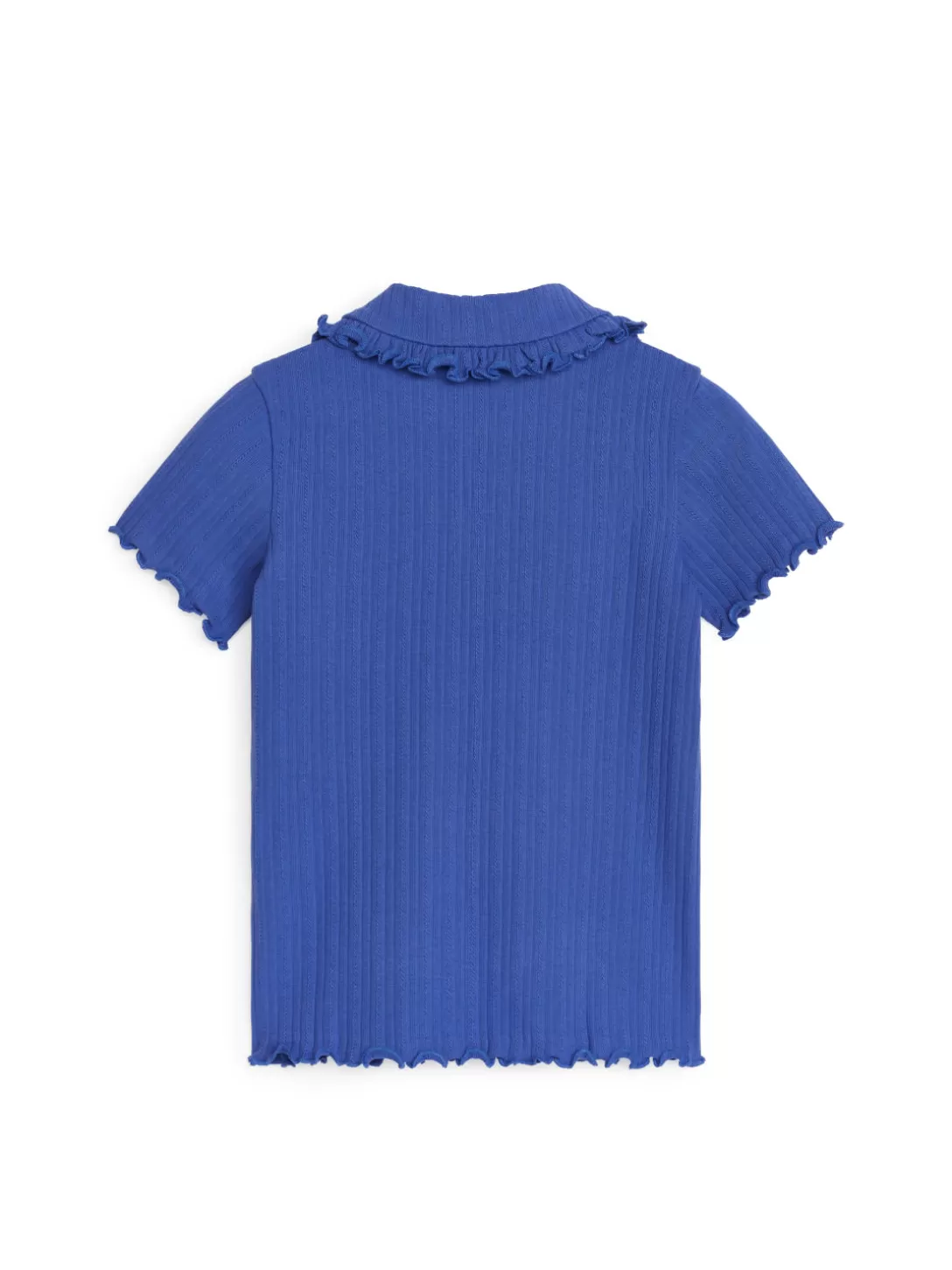 ARKET Ribbad Trikåtopp Med Volangkrage-Barn Toppar | T-Shirts
