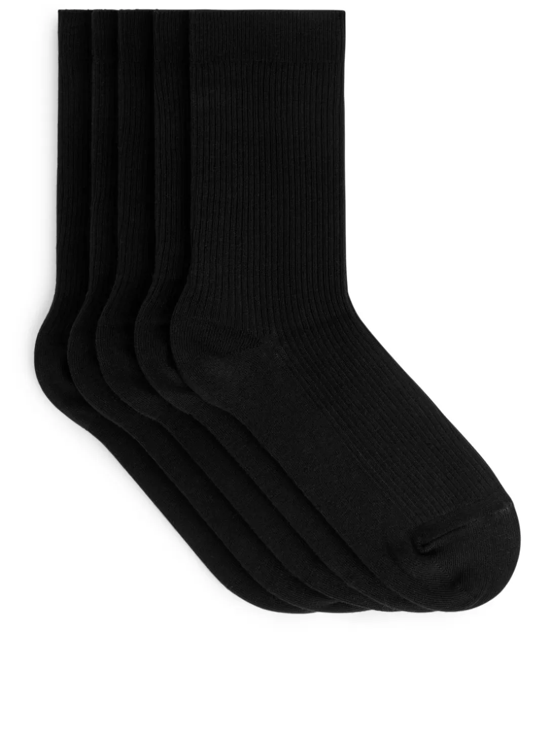 ARKET Ribbade Bomullsstrumpor, 5-pack- Strumpor