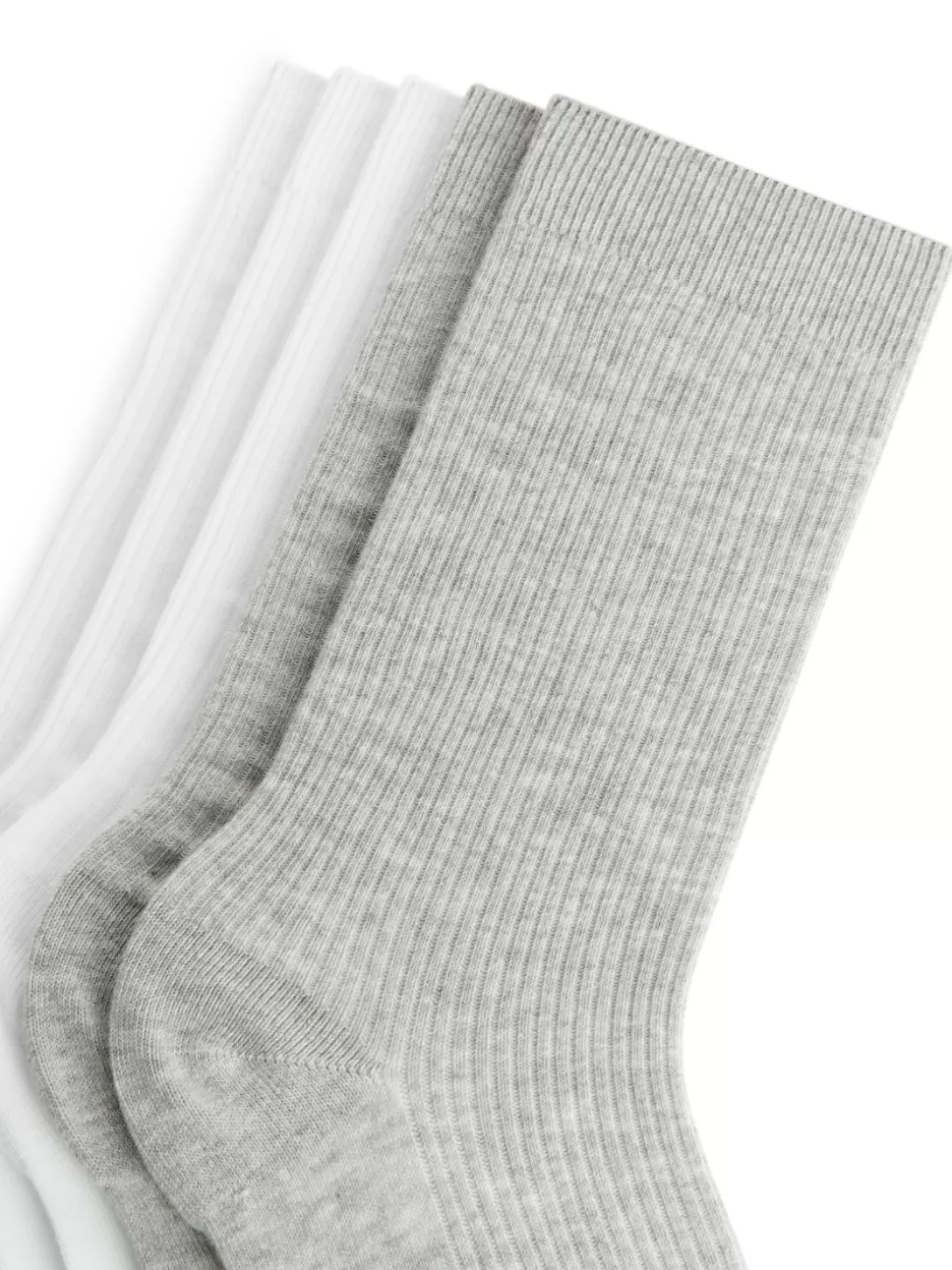 ARKET Ribbade Bomullsstrumpor, 5-pack- Strumpor