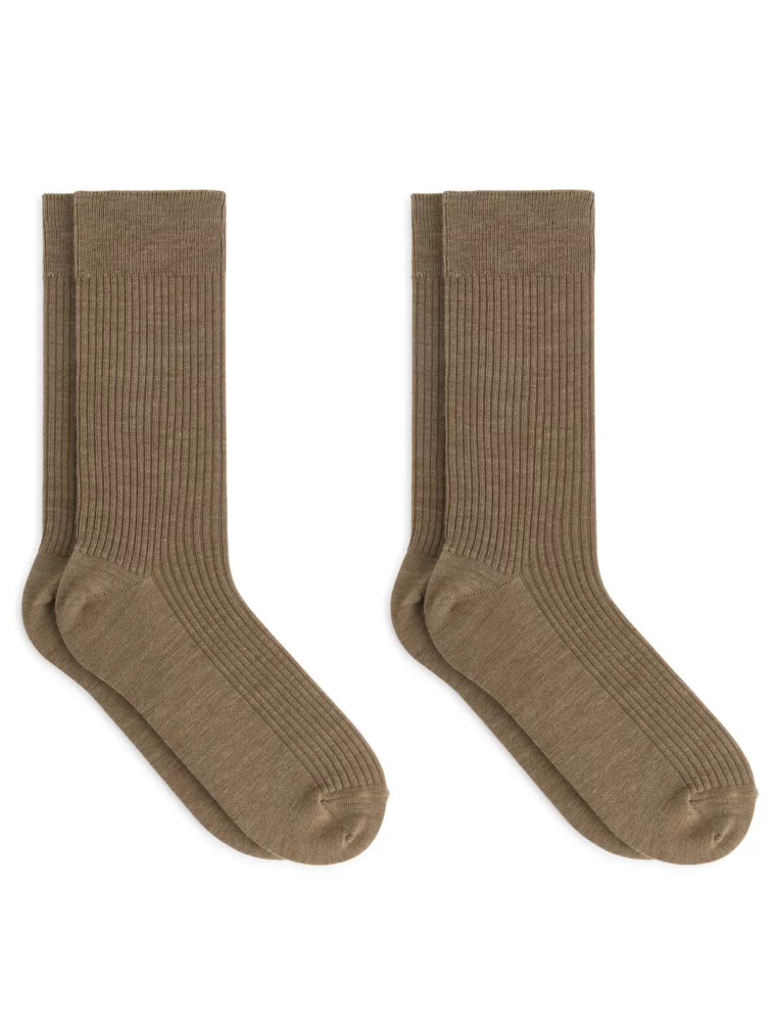 ARKET Ribbade Strumpor I Ullblandning, 2-pack- Strumpor
