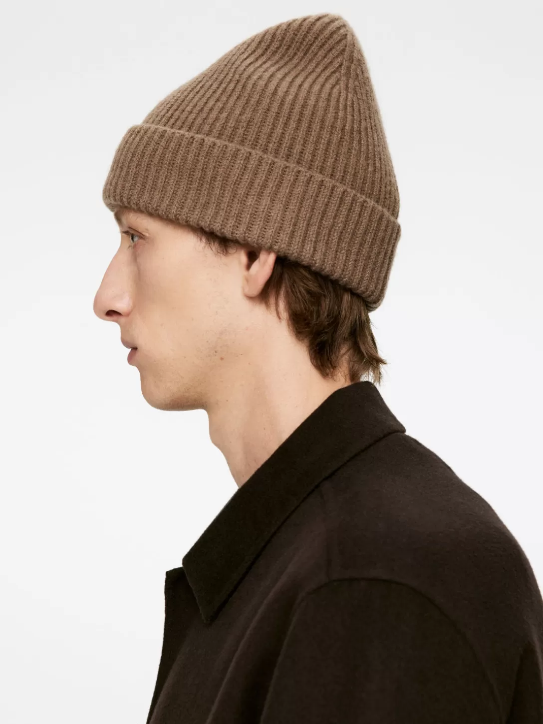 ARKET Ribbstickad Mössa I Ullblandning- Beanies