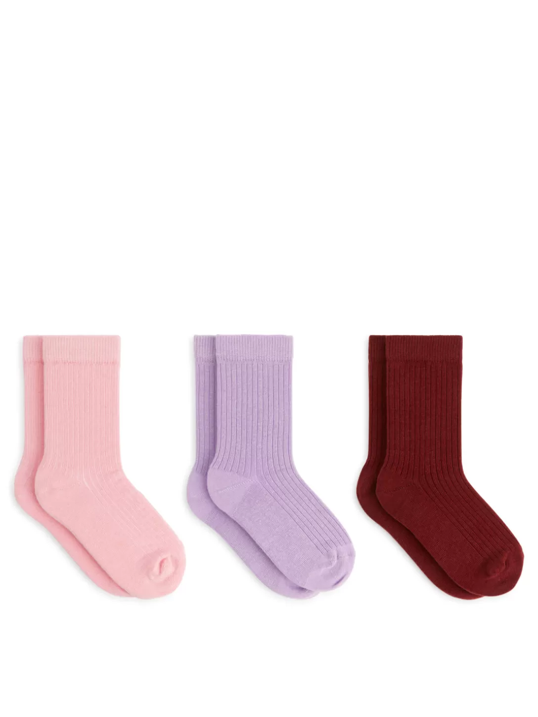 ARKET Ribbstickade Strumpor, 3-pack-Barn Strumpor & Strumpbyxor