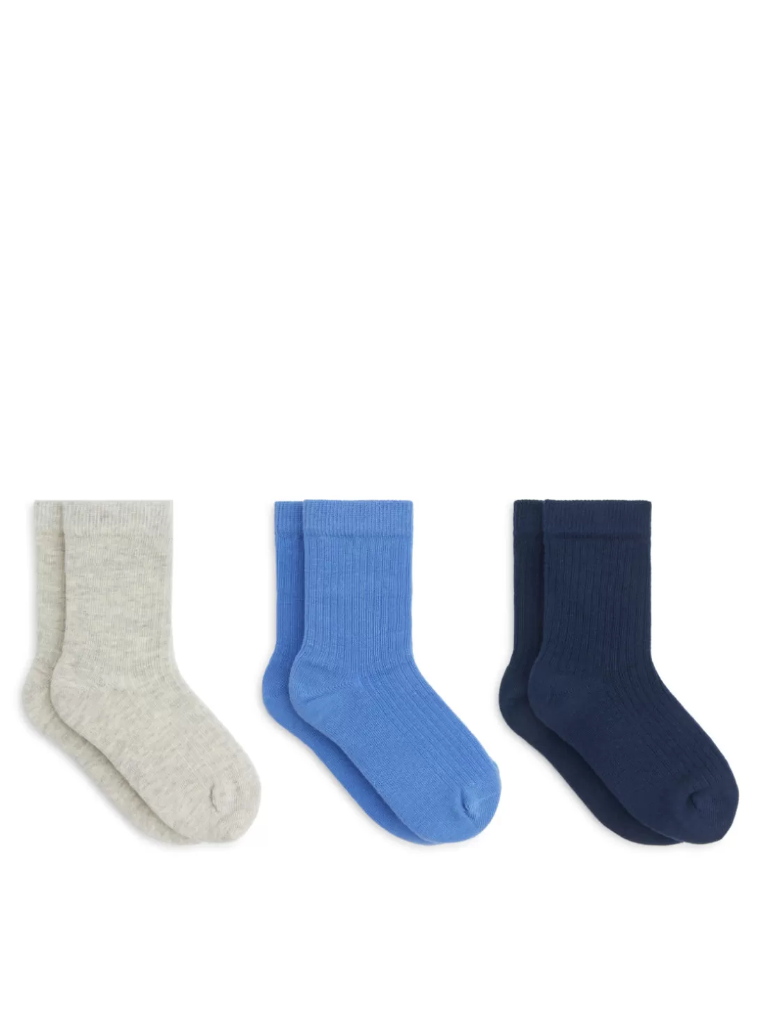 ARKET Ribbstickade Strumpor, 3-pack-Barn Strumpor & Strumpbyxor