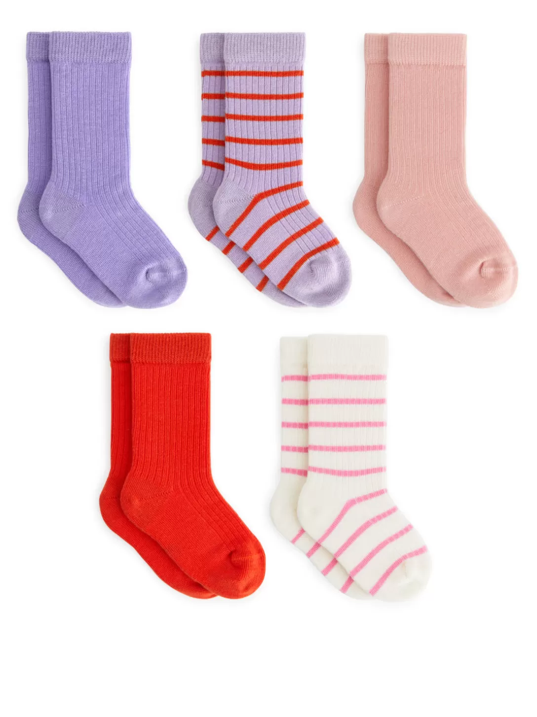 ARKET Ribbstickade Strumpor, 5-pack-Barn Nyheter | Strumpor & Strumpbyxor