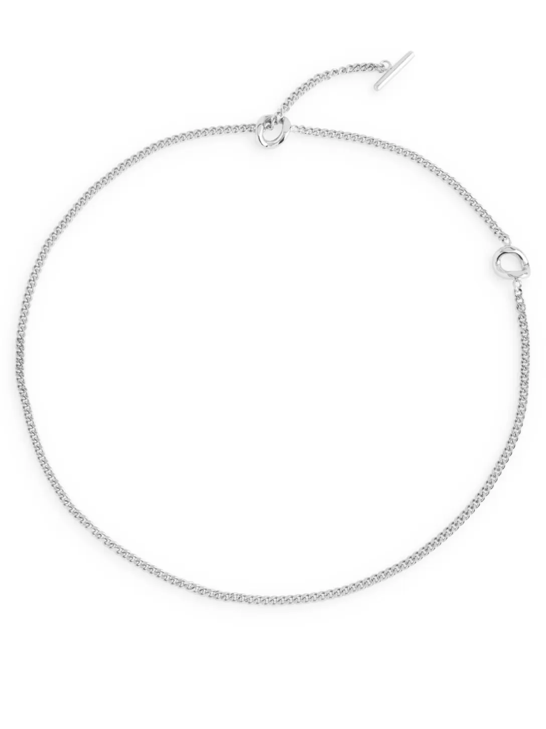 ARKET pläterat Halsband Med Stavlås- Smycken