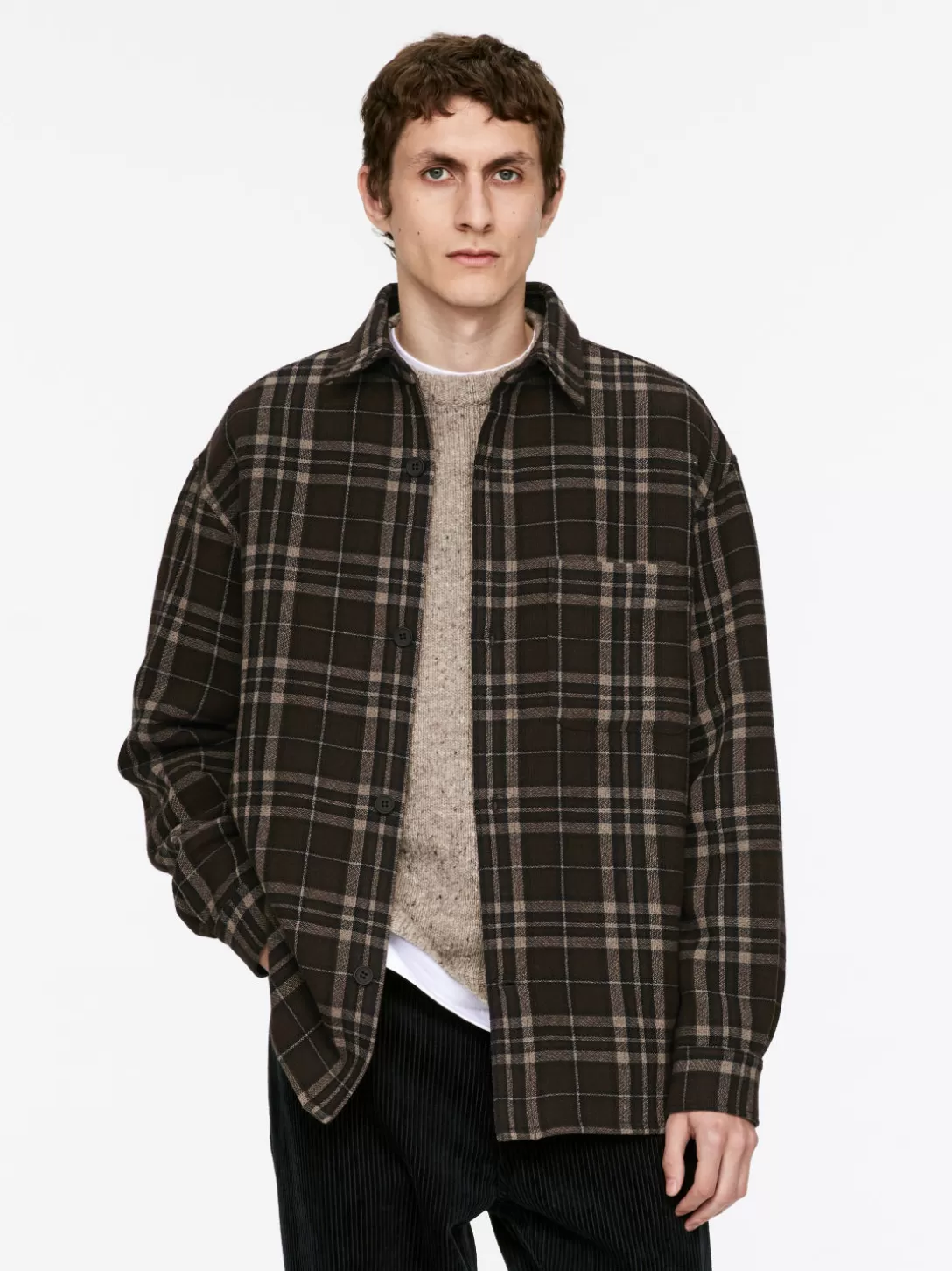 ARKET Skjorta I En Ullblandning Med Lös Passform- Skjortor | Overshirts