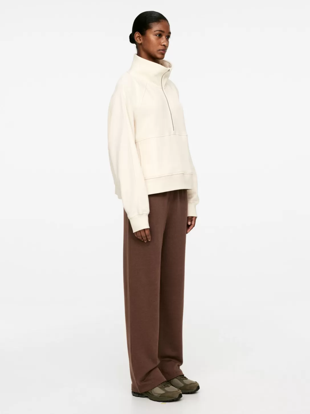 ARKET Sweatshirt Med Dragkedja- Träningskläder