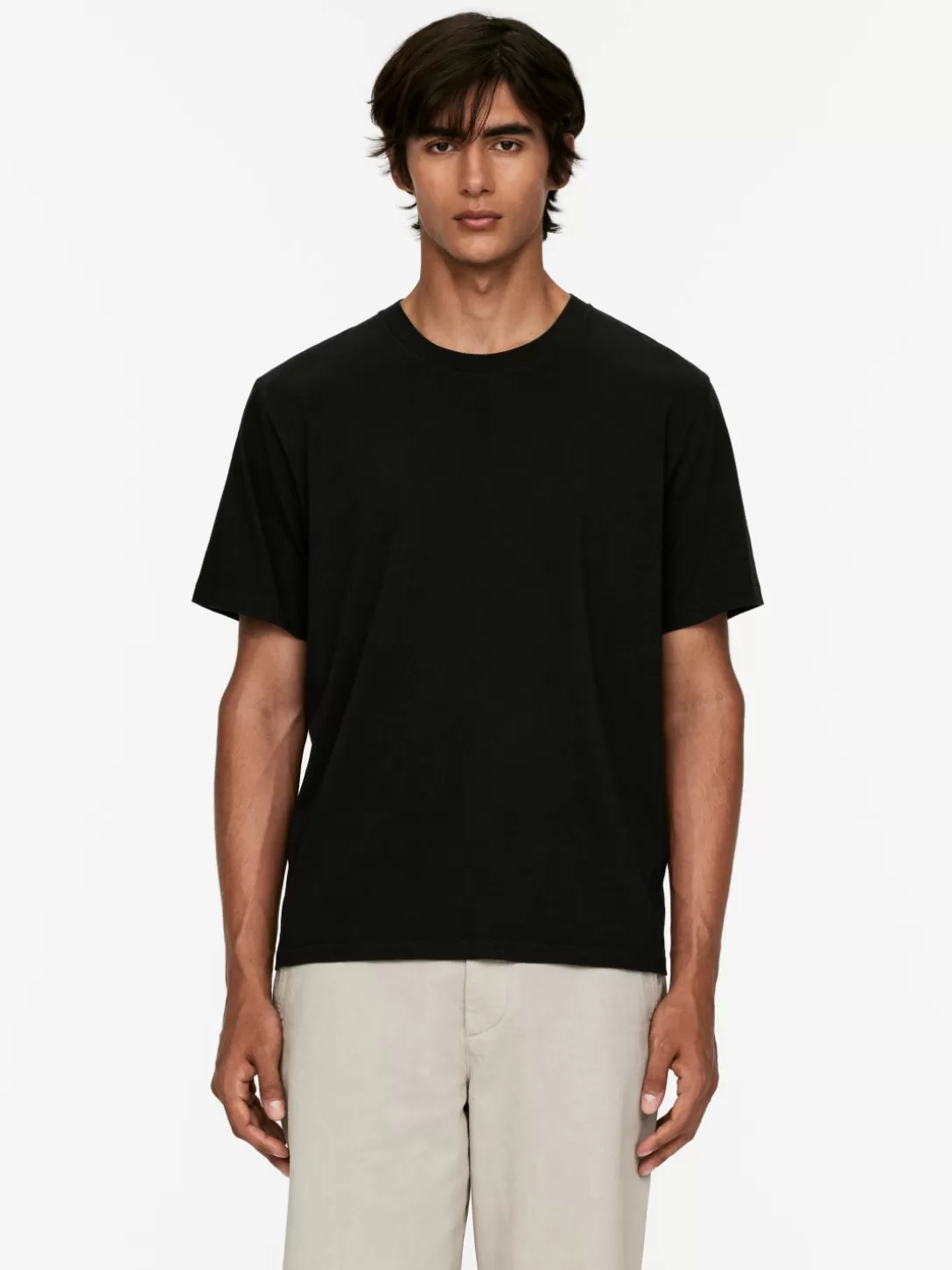ARKET T-shirt I Bomullstrikå- T-Shirts