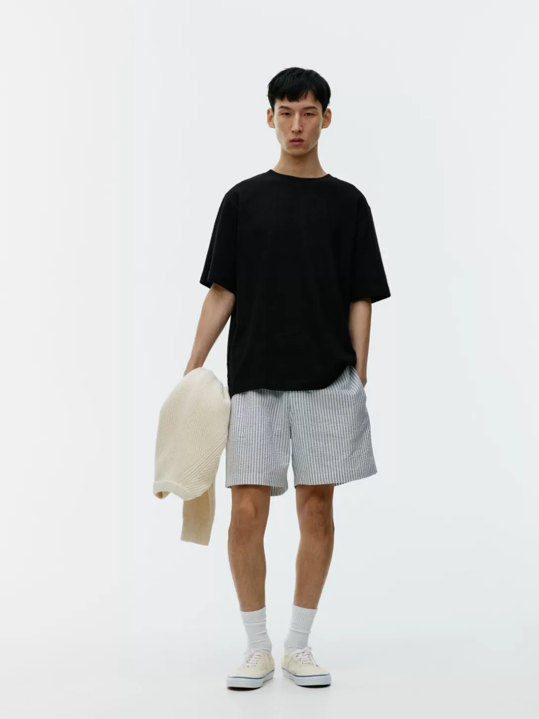 ARKET T-shirt I Bouclétrikå- T-Shirts