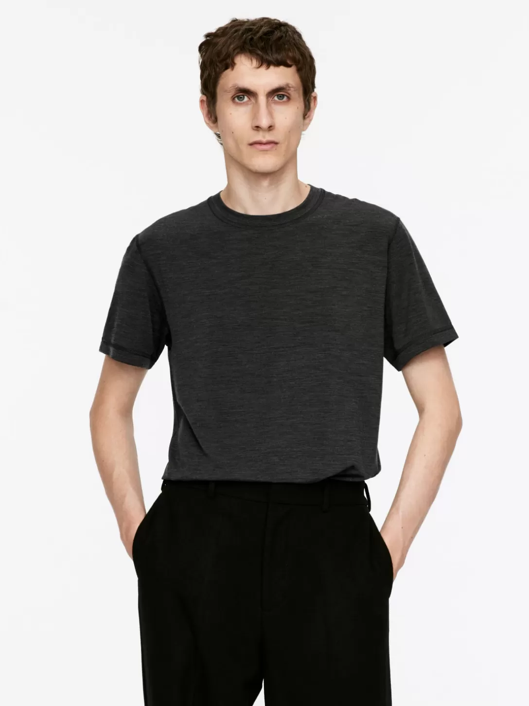 ARKET T-shirt I Merinoullsblandning- T-Shirts | Träningskläder