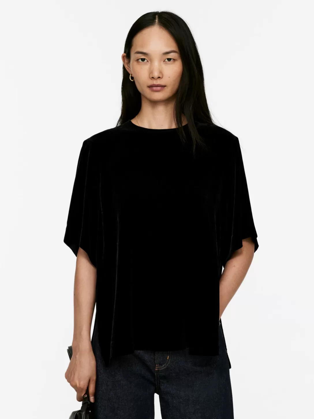 ARKET T-shirt I Sammet- T-Shirts