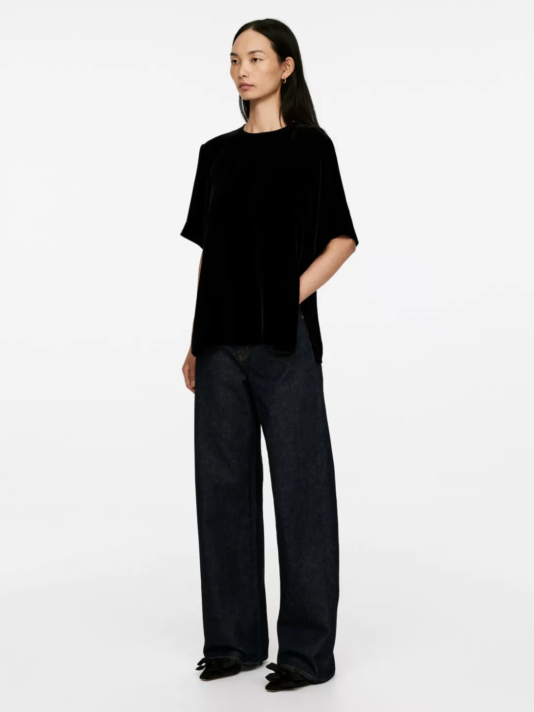 ARKET T-shirt I Sammet- T-Shirts