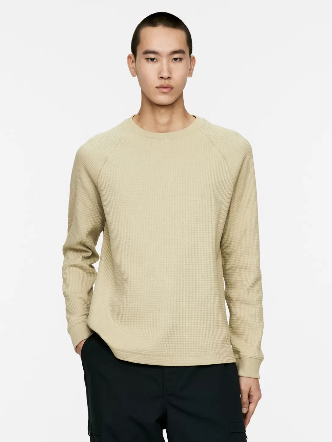 ARKET Våffelstickad Sweatshirt- Sweatshirts Och Huvtröjor | Träningskläder